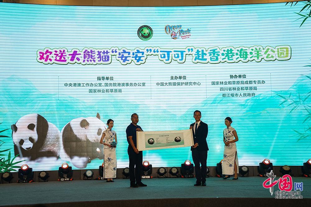 “安安”“可可”抵达香港