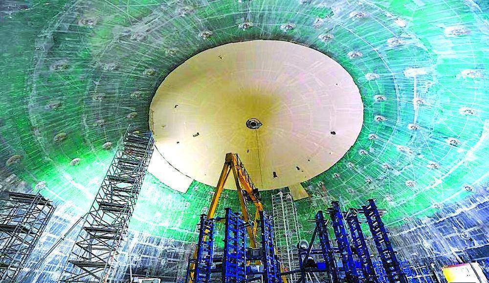 江门中微子实验有机玻璃球成功建成 为未来基础科学研究开辟新天地