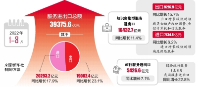 前八个月服务进出口总额大幅提升14.3% 助力经济复苏新机遇显现