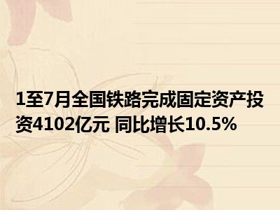 全国铁路在前三季度实现固定资产投资5612亿元 增长幅度达10.3% 发展势头强劲