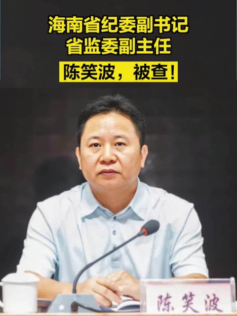 海南省纪委副书记陈笑波被立案审查 背后真相令人瞩目