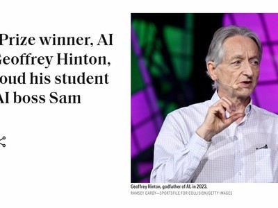 诺贝尔物理学奖得主辛顿曾差点加盟百度 对于人工智能应用的深刻见解与反思